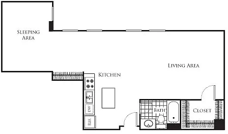 Floor plan Studio D5