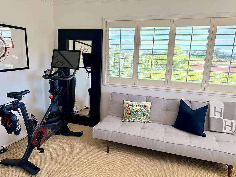 Exercise room, office or guest room with views south.