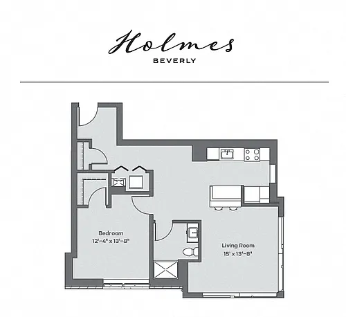 Floor plan 1 Bed 1 Bath
