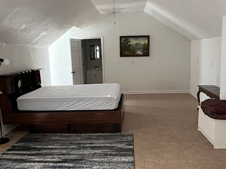Full view of the bedroom