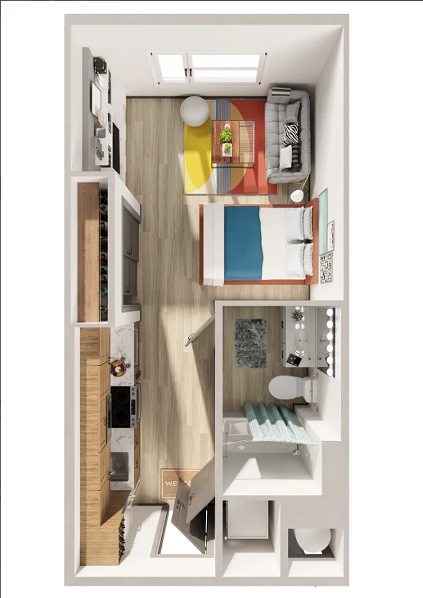 Floor plan A-E1 AFF 80% MFI