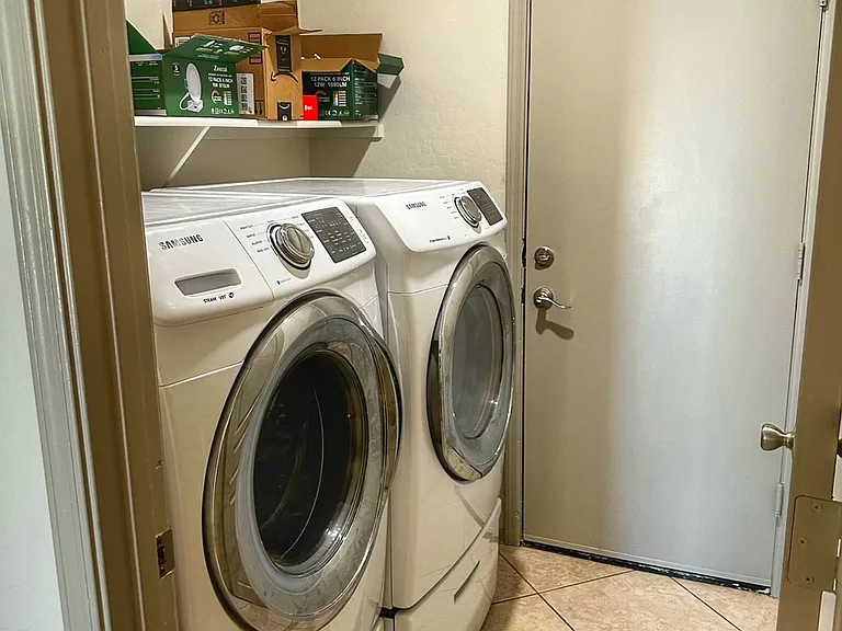 Common area used downstairs:
Full Size Washer and Dryer in home.
