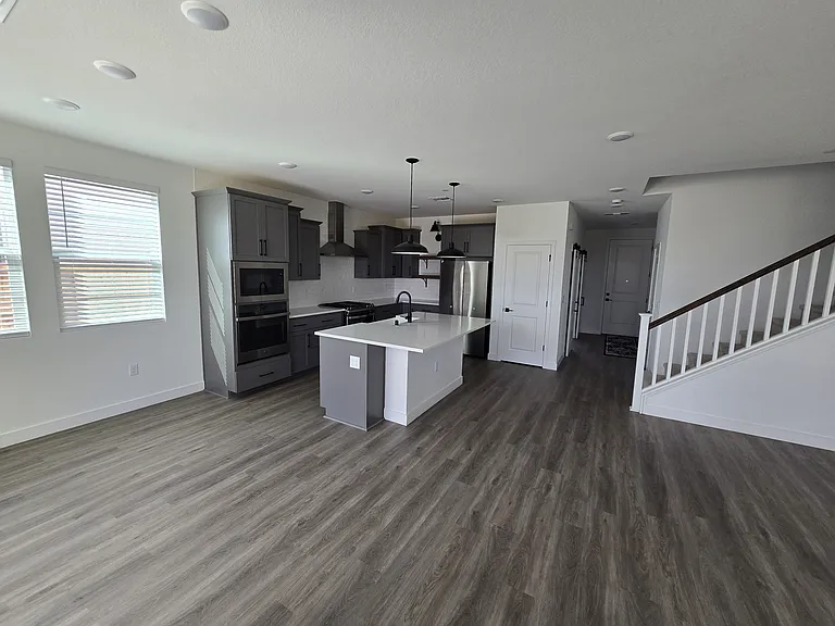 Kitchen and living room