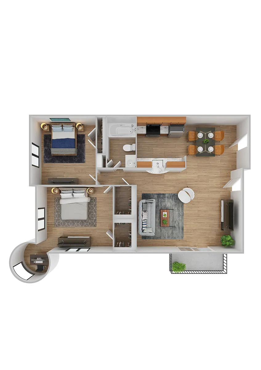 Floor plan Coventry with Turret