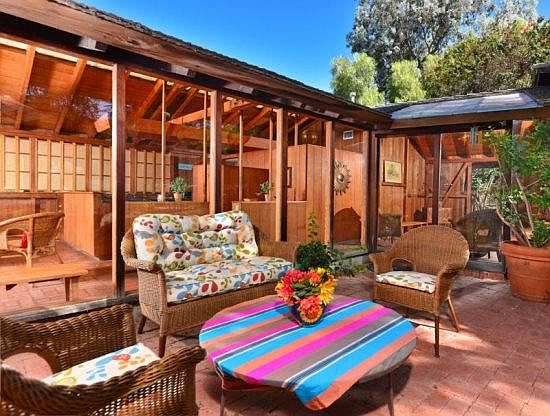 Lower level patio. There is an upper patio too; the house i