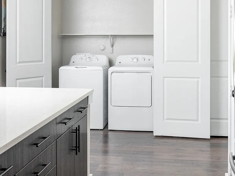 Full-size washer and dryer