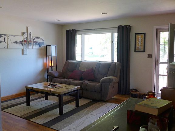 Living room with hardwood floors