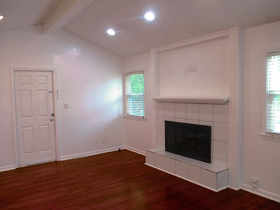 Family room with gas fireplace