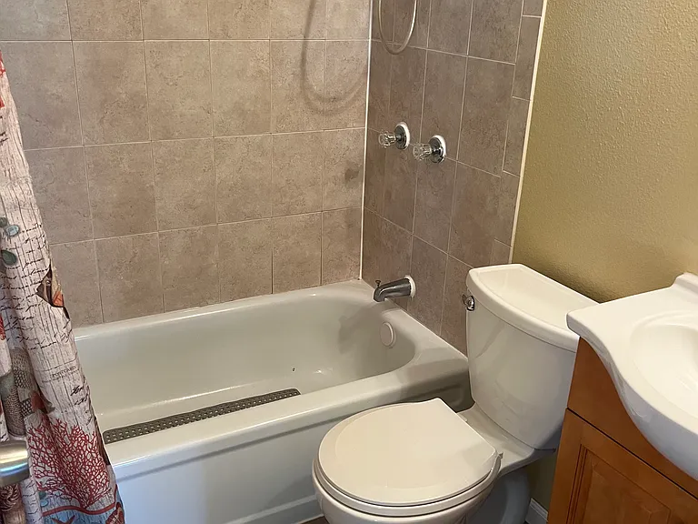 2nd bath with tub