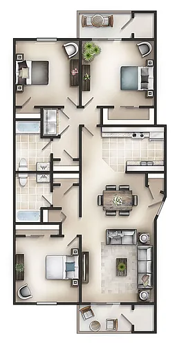 Floor plan 3 X 2