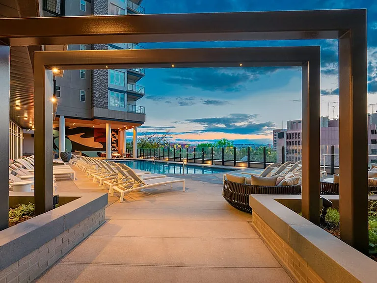 Pool entrance