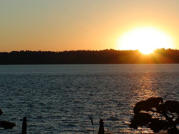 sunset from master deck