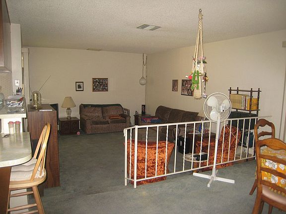 Family room & dining area with breakfast bar