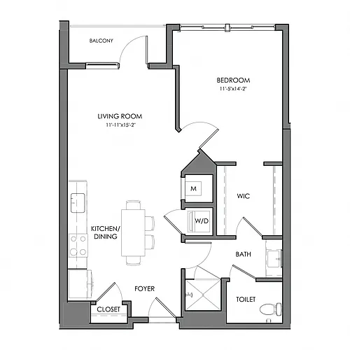 Floor plan Aspen A1-Ba