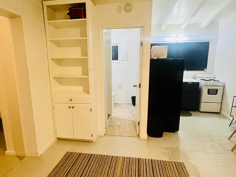 Built in cabinets.