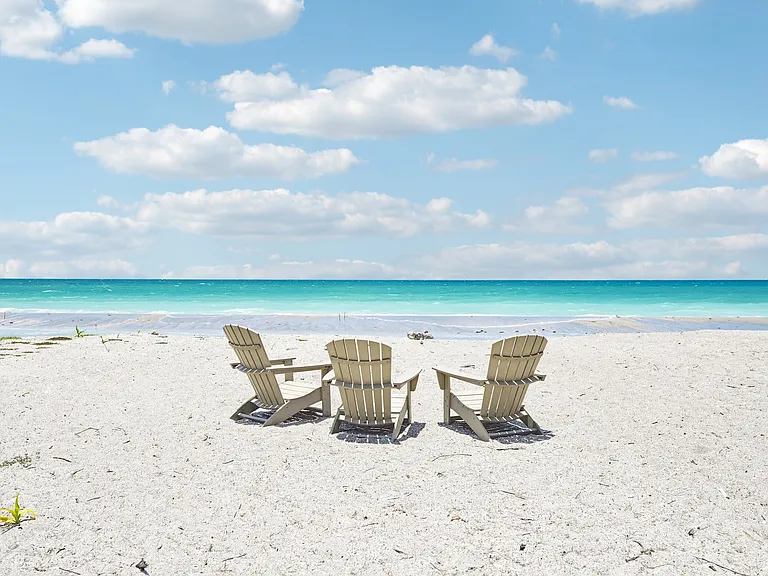 Private beach