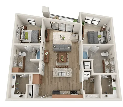 Floor plan B1- HC