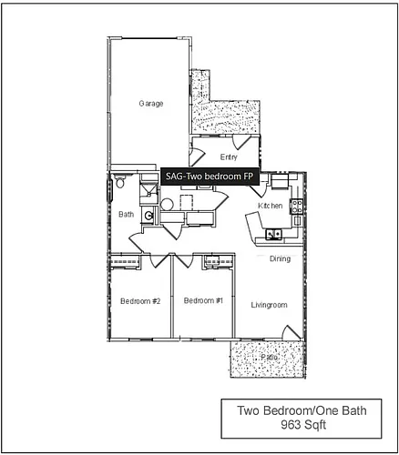 Floor plan 2 Bedroom