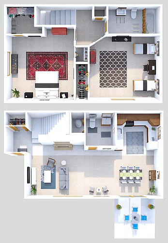 Floor plan Willow Townhome