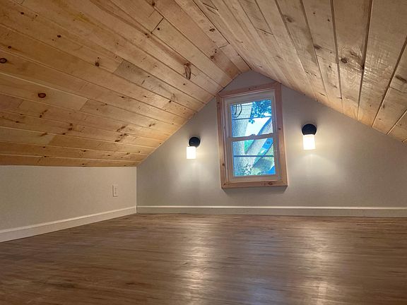 view of loft. window is southern facing.