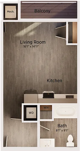 Floor plan Studio