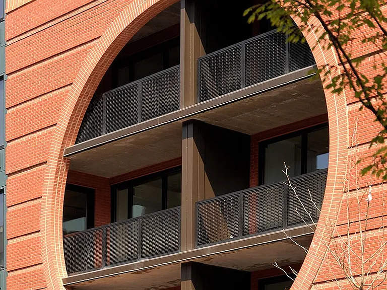 Oversized six foot windows with custom shades
