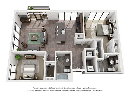 Floor plan 2C