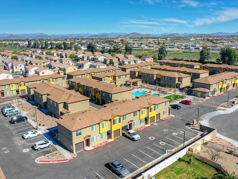 Aerial View Of San Vicente Townhomes
