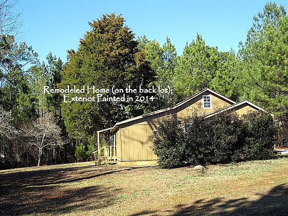 Exterior of home on back lot