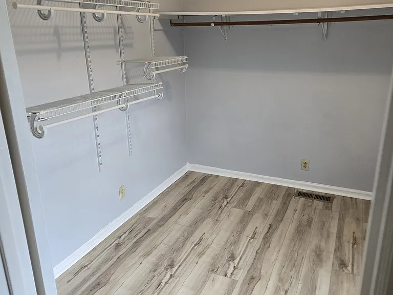very large master closet with window
for storage