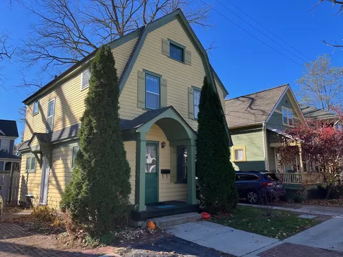 On quiet court street, we think it might have been a Sears catalog build. New exterior paint job, shows updated colors, new insulated side door, many updates in last two years. Very energy efficient home. - 221 Houston Pl