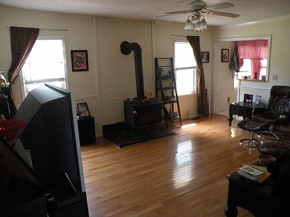 Hardwood floors in the family room