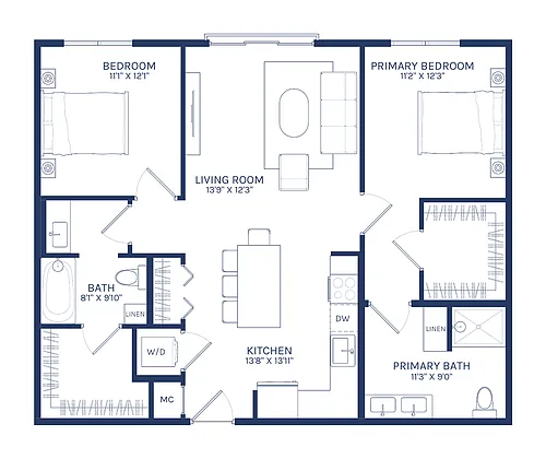 Floor plan Reed