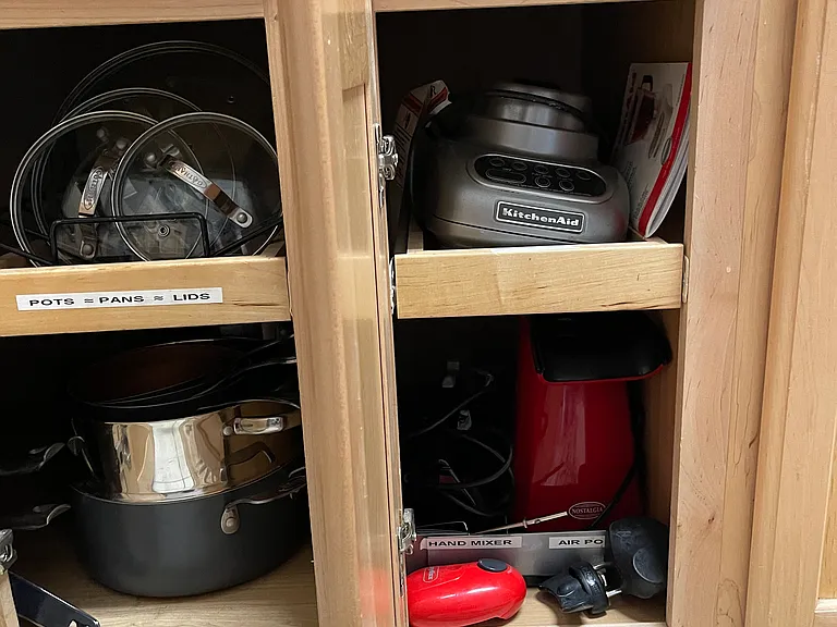 Pots and Pans, Lids, Blender, Popcorn Popper, Hand Mixer, Electric Can Opener