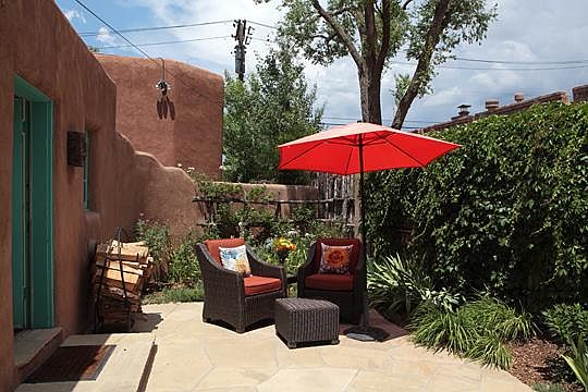 Gated private patio and garden