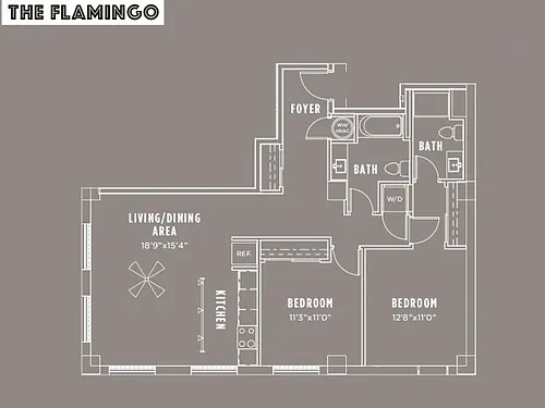 Floor plan The Flamingo