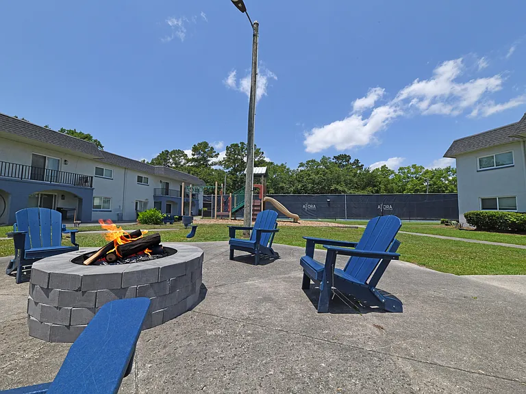 Firepit lounge area