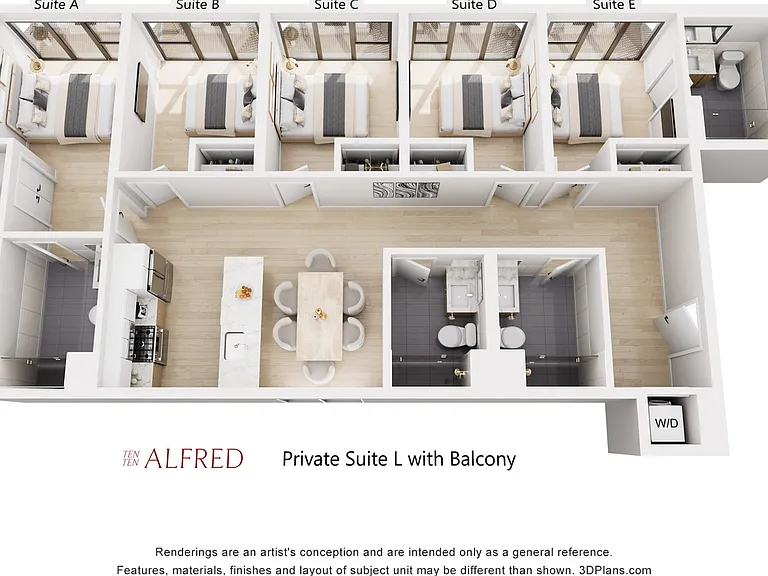 Private Suite L with Balcony Private Suite L with Balcony