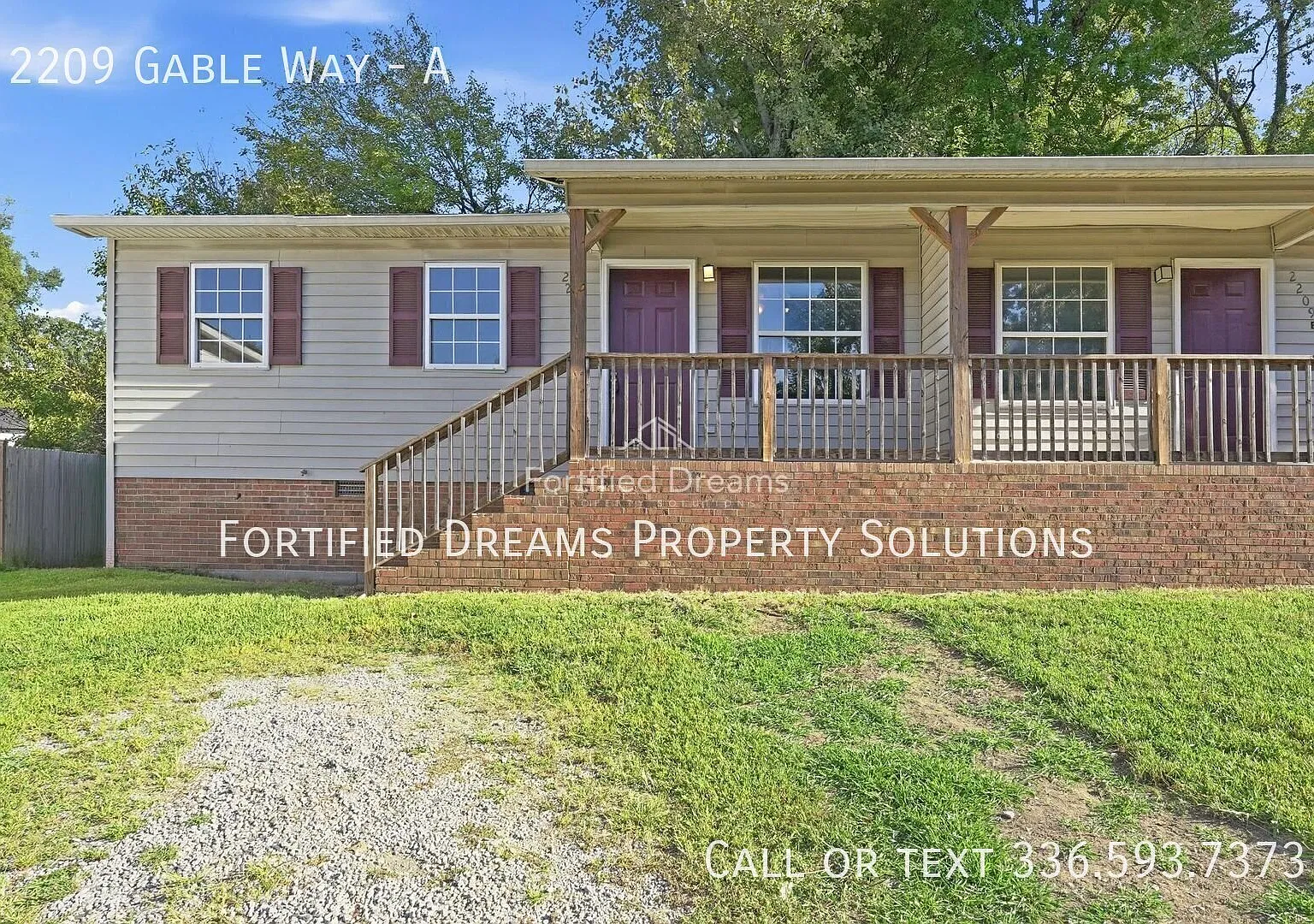 Newly Updated Duplex; 2209 Gable Way, Unit A Available Now! — Photo 1