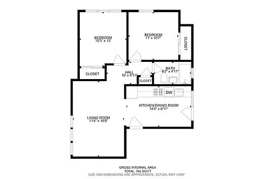 Floor plan Two Bedroom