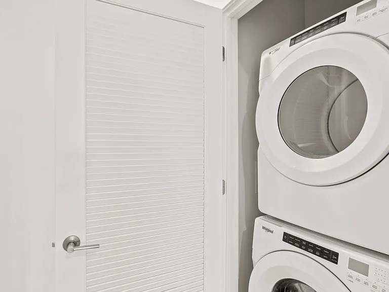 Enjoy the convenience of luandry inside your unit