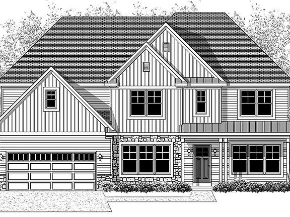 Elevation B - Optional Features Shown