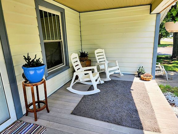 Porch view from steps