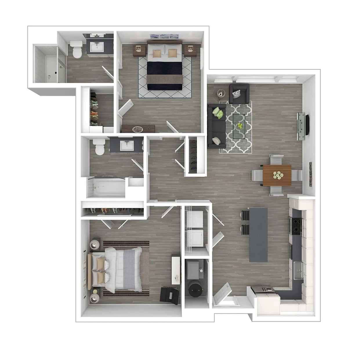 Floor plan 1C Den