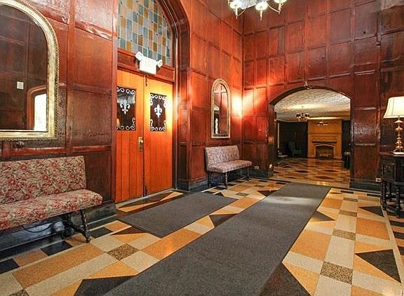 Classic architectural details are highlighted in this impeccably maintained building.