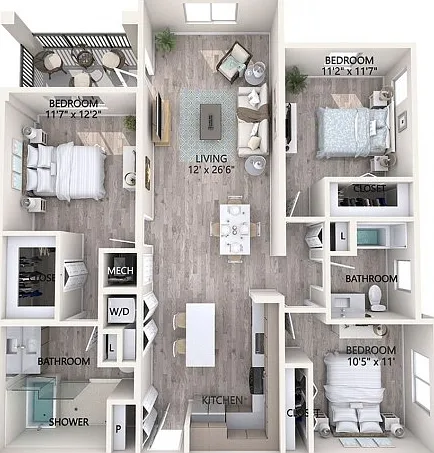 Three Bedroom Two Bathroom Three Bedroom Two Bathroom