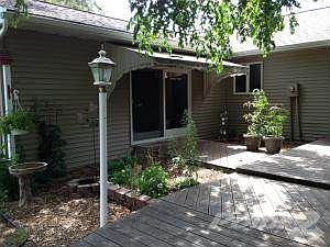 Back yard, deck
