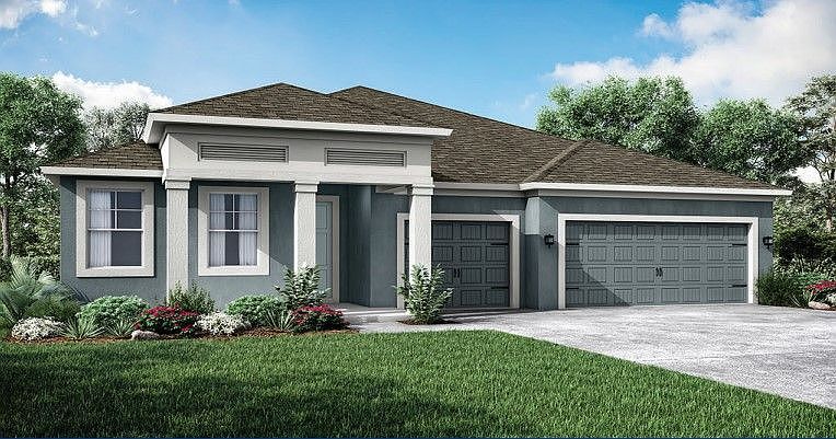 Charlotte new home plan west indies elevation at River Pointe by William Ryan Homes Tampa