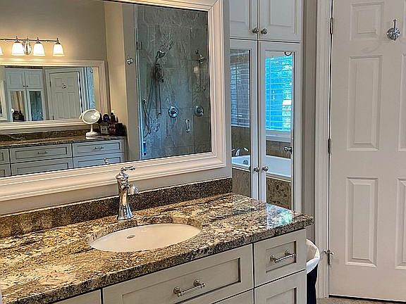 Master bath double vanities