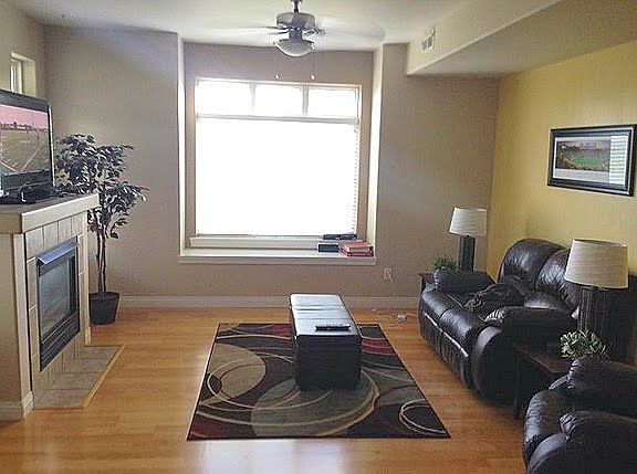 Gas fireplace & window seat